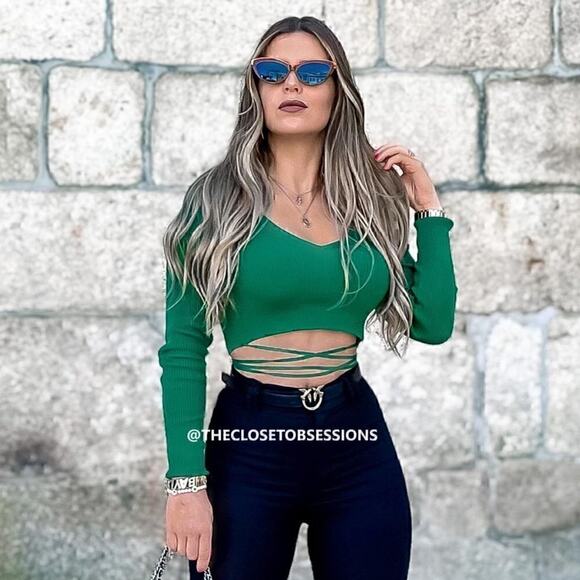 ZARA Knit Top with Ties NWT - Picture 5 of 16